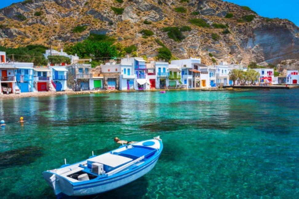 Sea, Sunset & Garden View Parasporos Houses, Milos Adamantas  Bagian luar foto